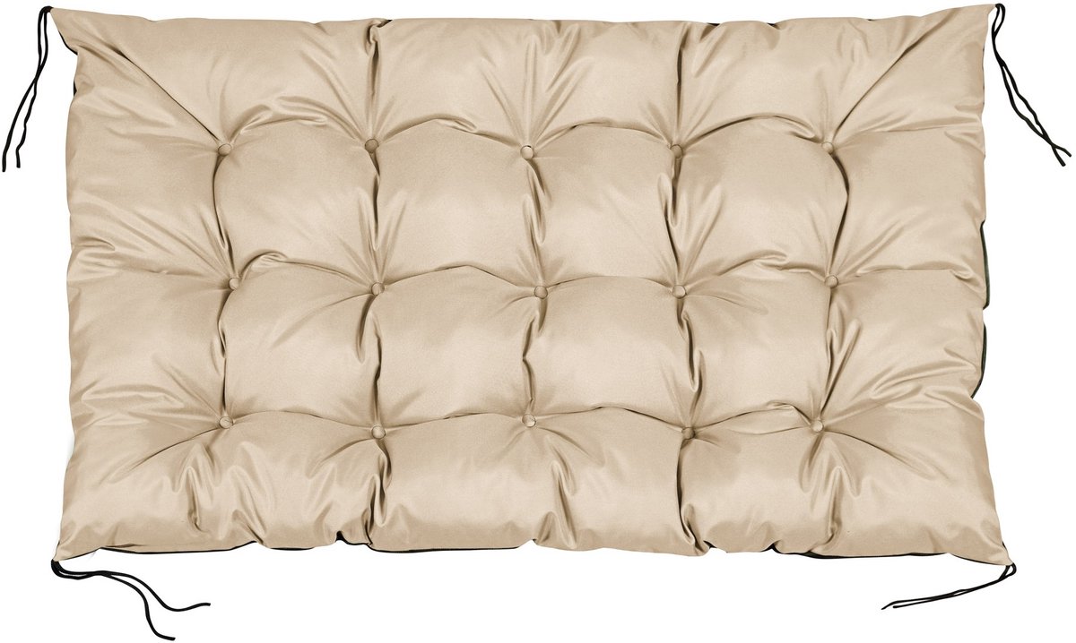 Tuinkussen 120x80 cm voor palletbank waterdicht beige