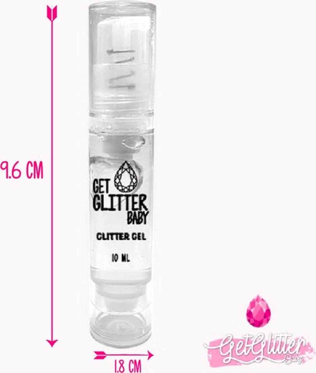 GetGlitterBaby® - Zilveren Fijne Poeder Biologische / Biologisch Milieuvriendelijke afbreekbare Festival Glitters voor Lichaam en Gezicht Jewels / Vegan Bio Biodegradable Face Body Glitter Glue - Zilver + Huid Lijm — cadeau in Verzorging - foto 7