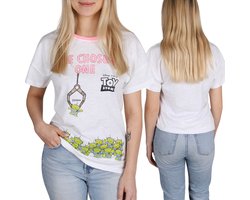 DISNEY Toy Story Dames katoenen T-shirt met korte mouwen, 100% katoen