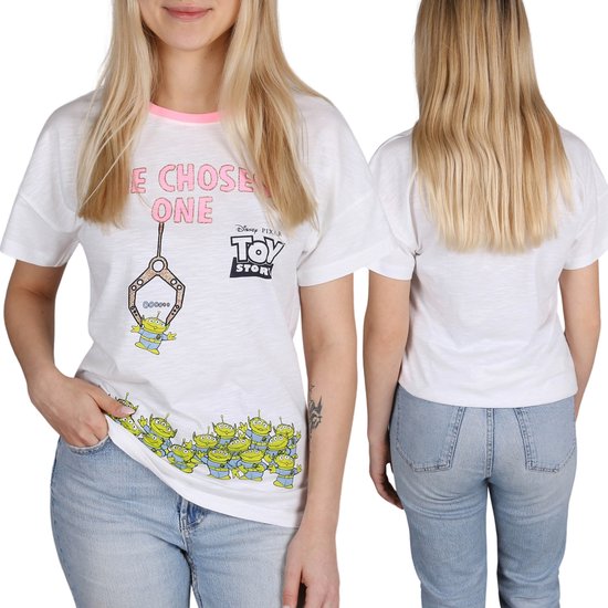 DISNEY Toy Story Dames katoenen T-shirt met korte mouwen, 100% katoen