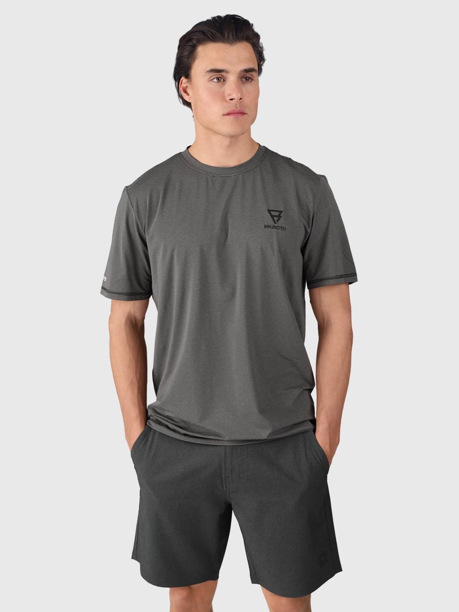 Brunotti Aquarider T-Shirt Pirate T-Shirt Heren UPF 50+ Zonnewerend Sneldrogend XXXL Zwart