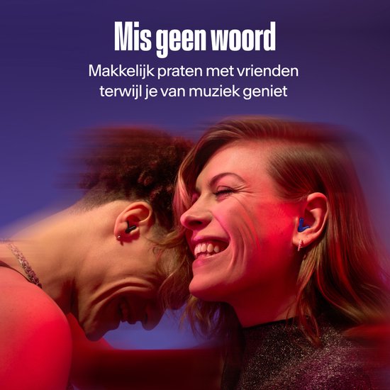 Alpine Tune Oordopjes Festival - Concert Oordopjes met Geluidsdemping - Hifi Geluidskwaliteit - 19dB Gehoorbescherming met Helder Geluid - 4 Maten Oordoppen - Voor Concerten, Feesten, Raves & Clubs - Zwart