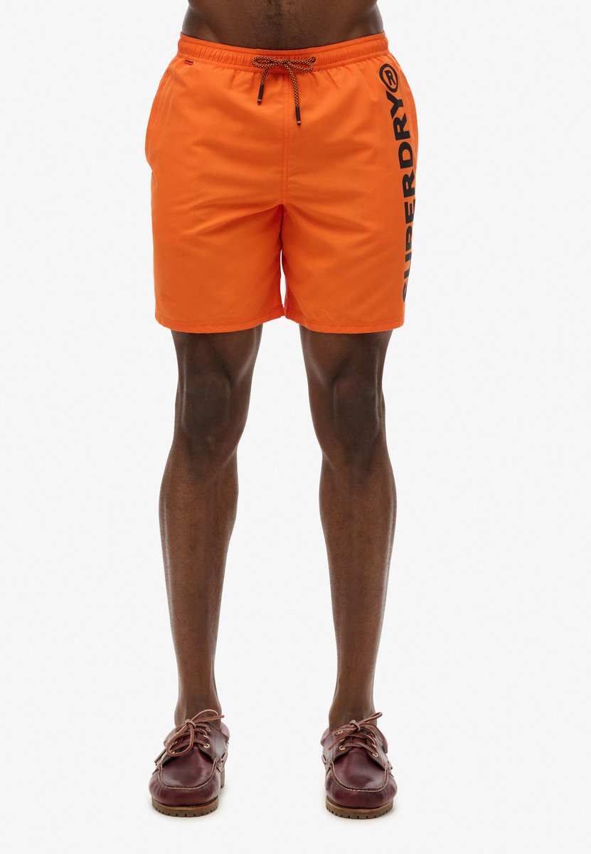 Superdry Sport Graphic 17 Zwemshort Heren Oranje