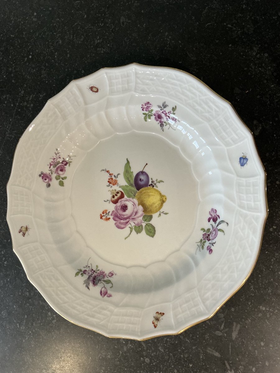MEISSEN Assiette murale