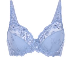 Hunkemöller Dames Lingerie Niet-voorgevormde beugel bh Diva - Blauw - maat D80