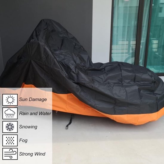 Driewielerhoes voor volwassenen hoes - Waterdichte Fietshoes - Regentent Huif - Driewieler Motorhoes - Multifunctionele beschermhoes - Fietshoes Universeel - 265×105×125cm - Driewielfiets Hoes van Merkloos — afbeelding 4
