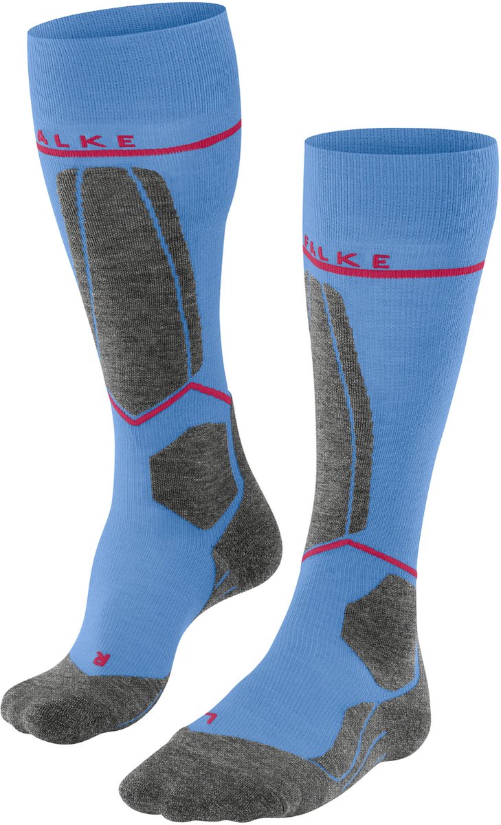 FALKE SK4 met compressie wol functioneel materiaal compressie skisokken dames Grijs