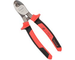 Haupa VDE geïsoleerde Kabelschaar 160 mm - 1000V - Nauwkeurig en veilig knippen van koper- en aluminiumkabels - IEC 60900:2012-norm - Hoogwaardig chroom-vanadiumstaal - Opgespelde, ergonomische 2-componenten handgrepen