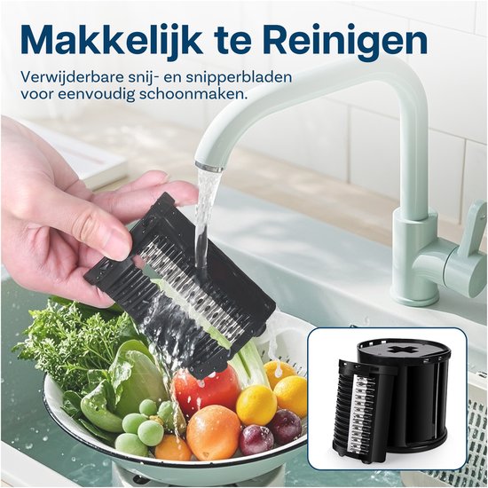 MMOBIEL Groentesnijder Accessoires voor KitchenAid Stand Mixer - Kaasrasp, Groentesnijder, Salade Maker - Snijmachine/Versnipperaar Rasp - Slicer Shredder Attachment voor KitchenAid met 5 Messen van Merkloos — afbeelding 5