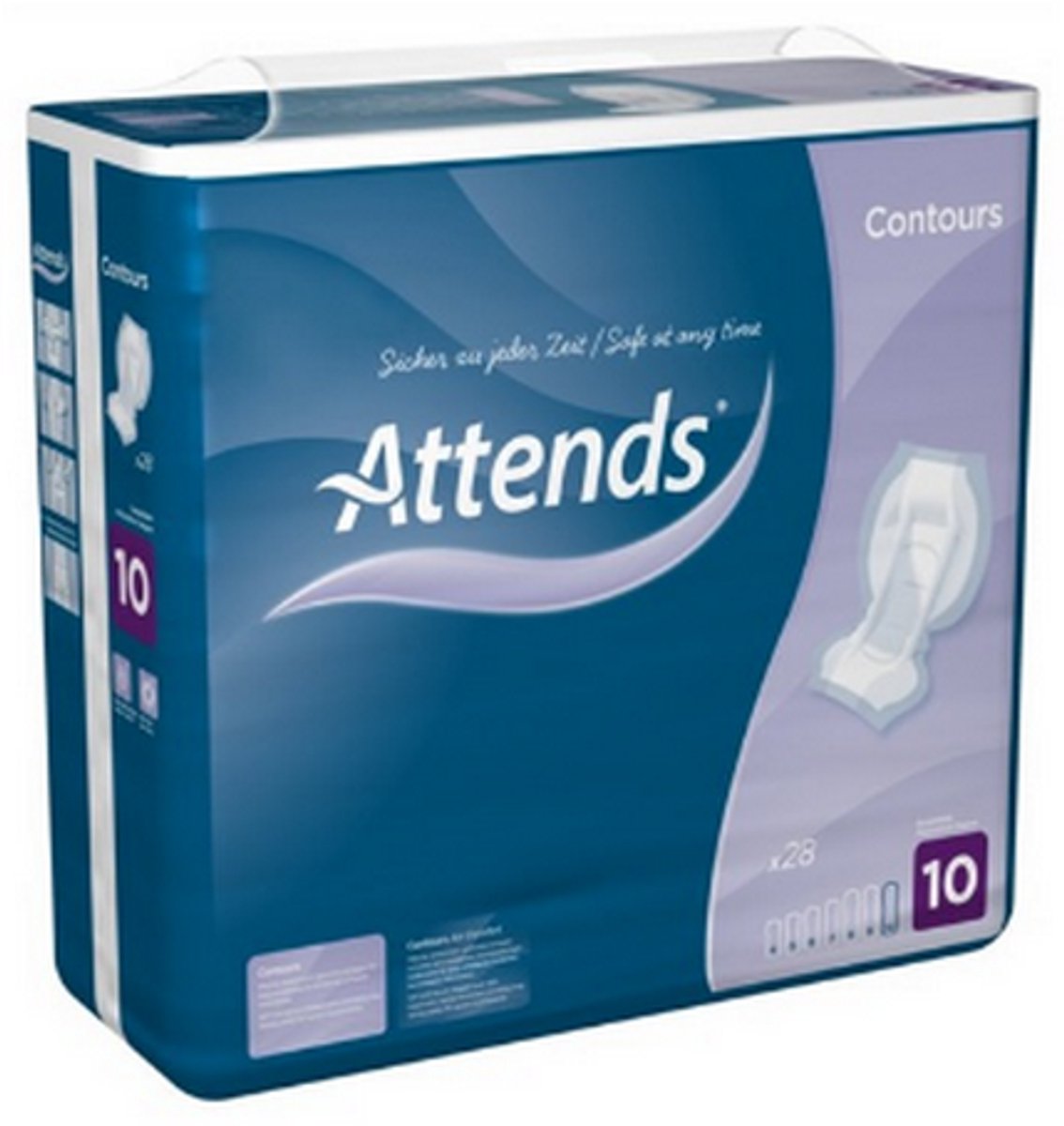 ATTENDS Contours Regular 10 - 8 pakken van 21 stuks