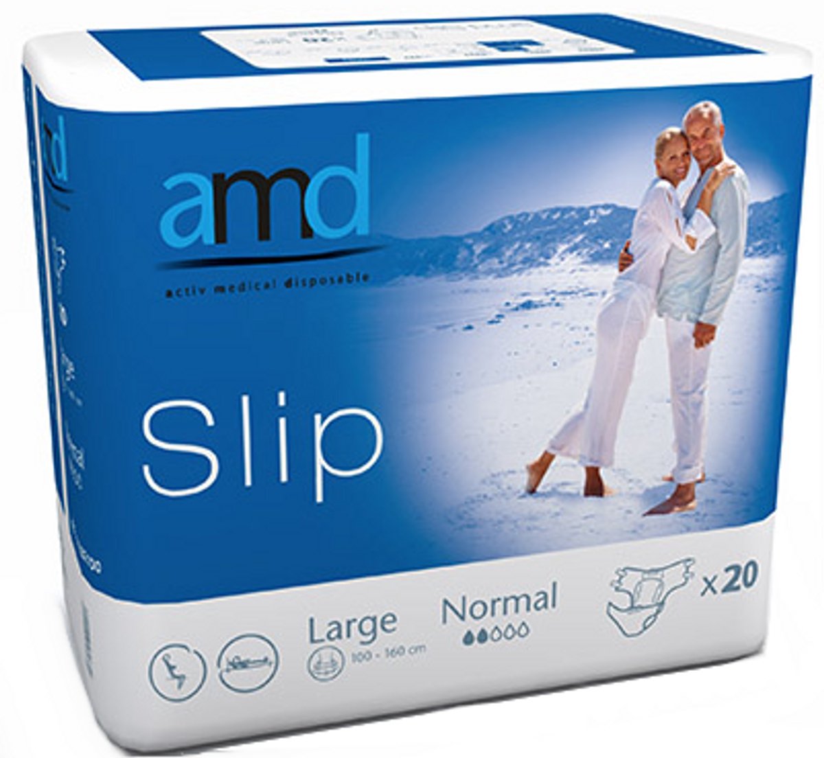 AMD Slip Normal Large - 8 pakken van 20 stuks