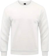 SWEATER 100% GEKAMD FLEECE 320 G/M² WIT