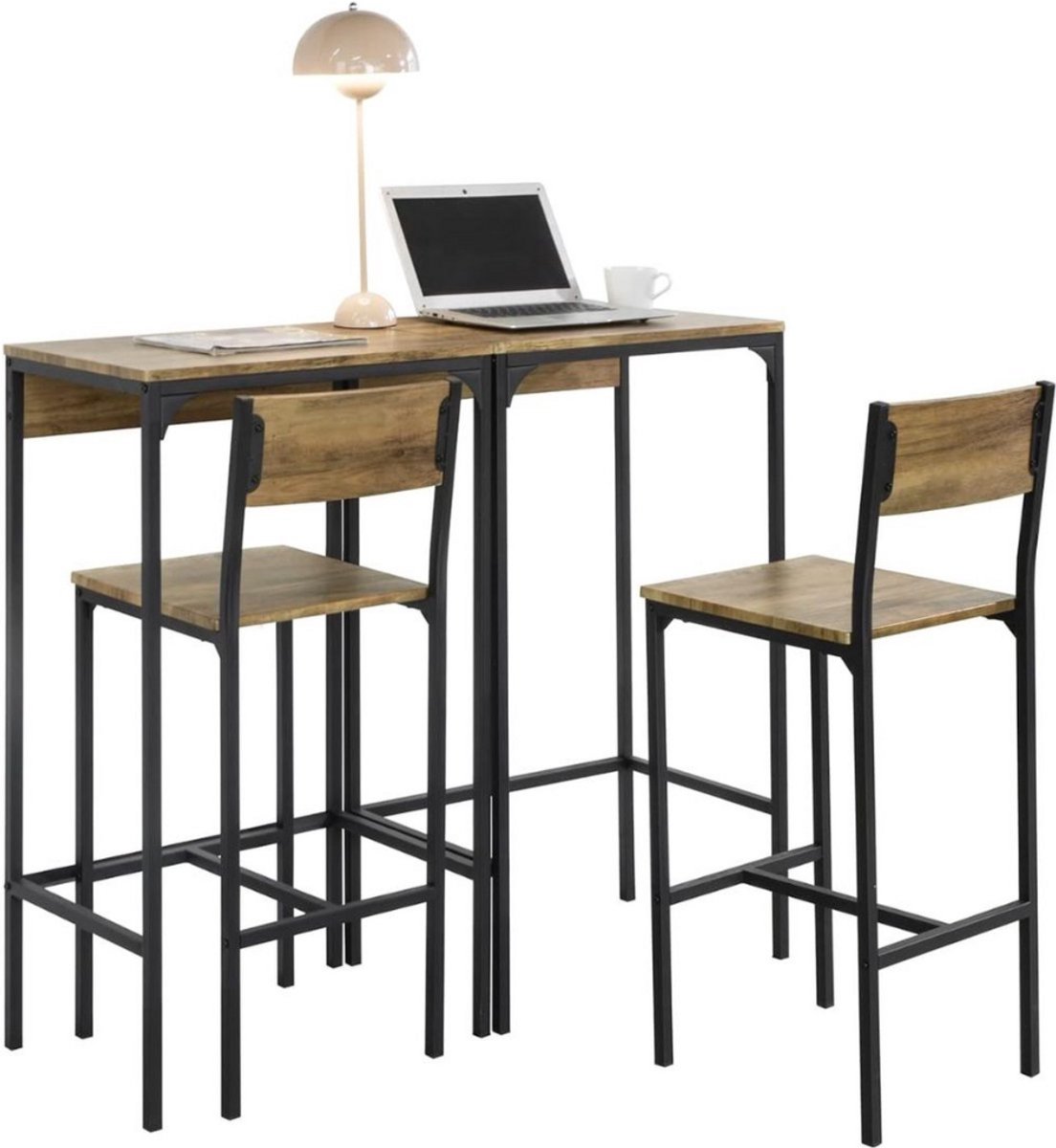 Thuys – Bartafel met Barstoelen – Keuken – Bartafel Buiten – Inclusief 2 Stoelen
