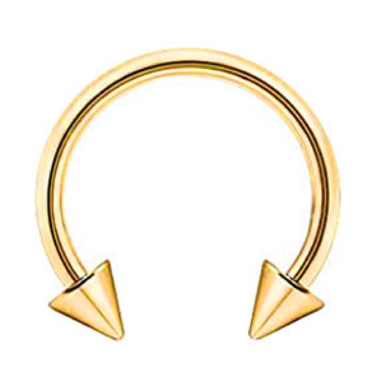 Piercing - Goudkleurig - Septum | Barbell | Spike