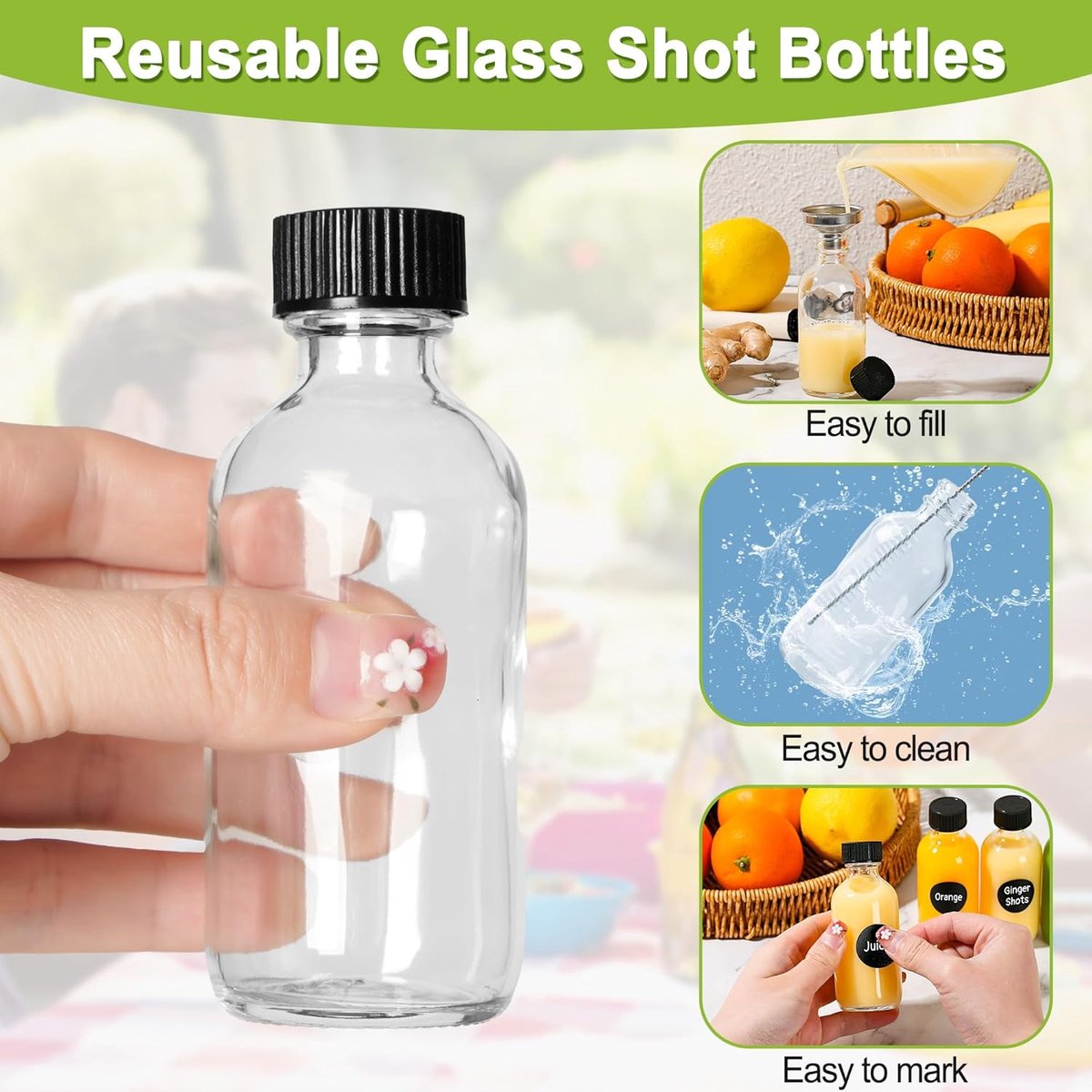 12 Pièces Petite Bouteille Plastique, 60ml Petites Bouteilles 12 Pièces Petite Bouteille Plastique, 60ml Petites Bouteilles
