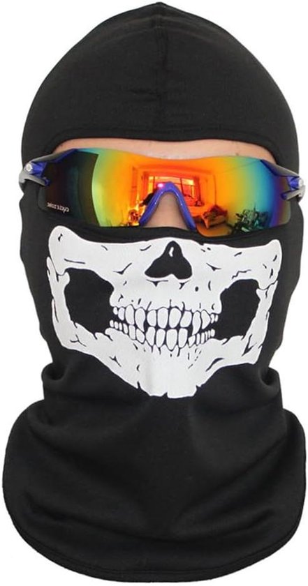 LINSOCLE Bivakmuts, 2 stuks, gebreide bivakmuts, bivakmuts, 3-gaats zwart, balaclava, skimasker, volledige gezichtsbedekking voor motorfiets en fiets (zwart roze