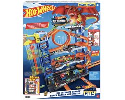 Hot Wheels City XL Ultieme Garage Speelset – Inclusief 2 Metalen Auto’s – Groot Parkeergebouw – Racebaan & Lift – Vanaf 4 Jaar