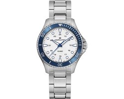 Hamilton Khaki Navy Scuba H82231150 Horloge - Staal - Zilverkleurig - Ø 37 mm