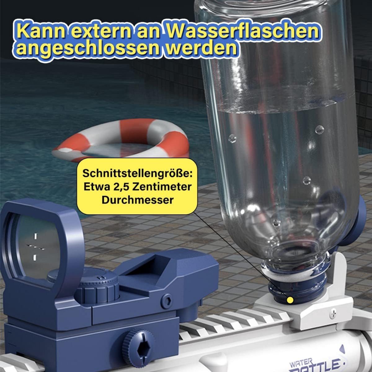 Waterpistool elektrisch - Automatisch waterpistool - Zomer speelgoed - Watergevecht - Super Soaker - Oplaadbaar waterpistool - Kinderplezier - Waterpret - Strand speelgoed - Tuinspeelgoed - Elektrisch speelgoed - Waterbattle - Outdoor fun - Vakanties — afbeelding 10