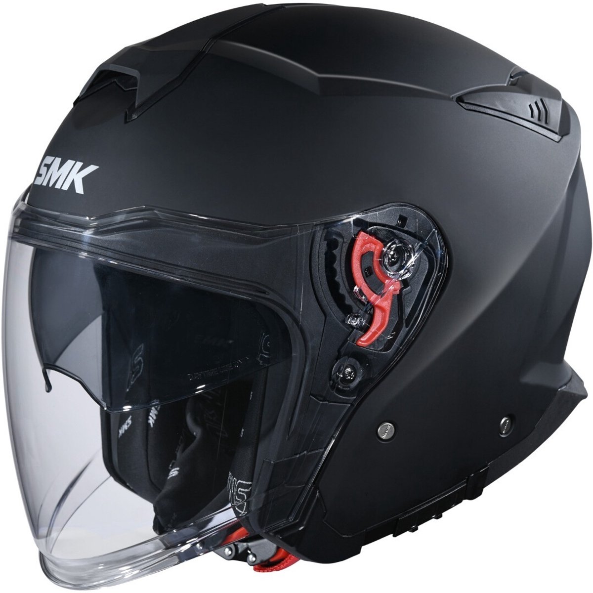 SMK GTJ Mat Zwart Jethelm - Helm