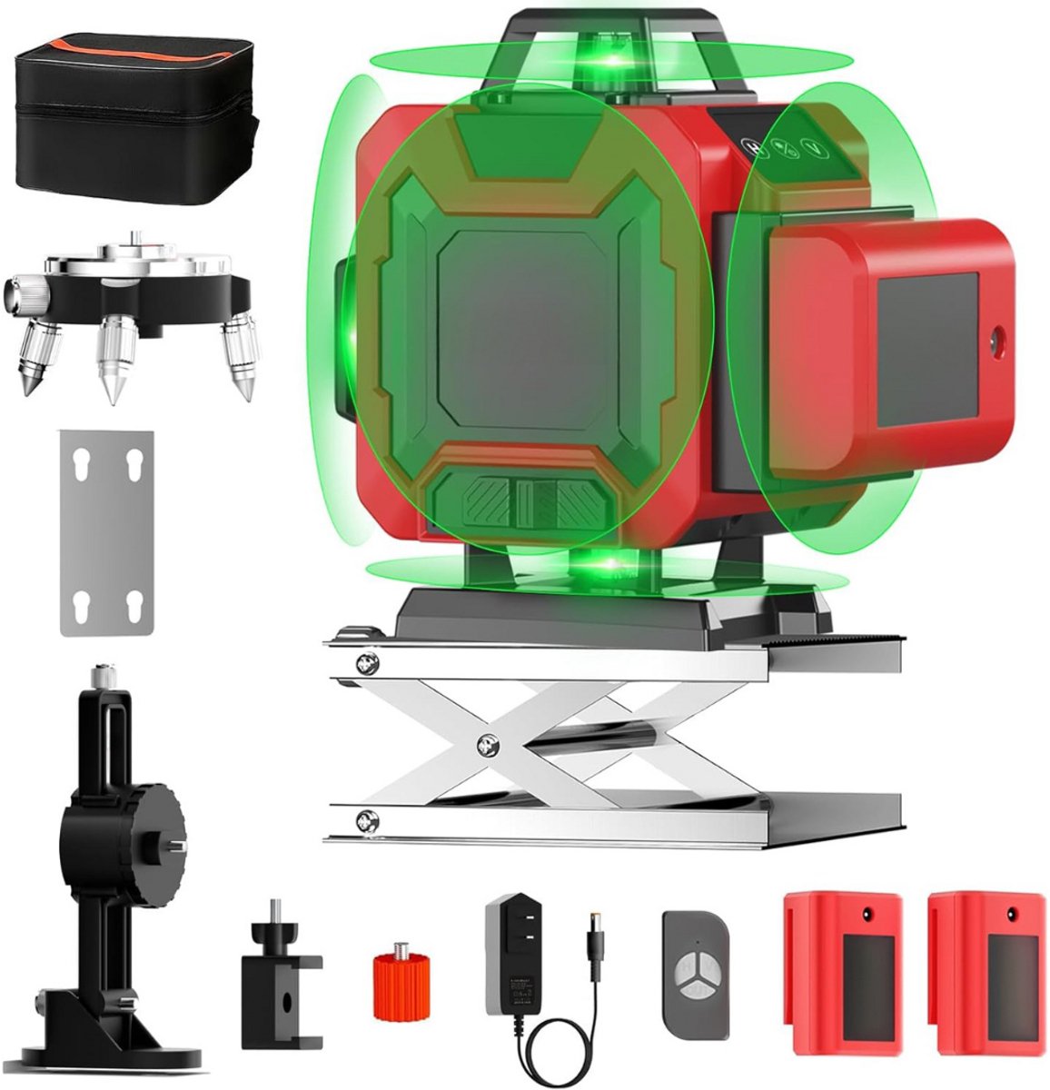 Kruislijnlaser - Bouwlaser - Lijnlaser met Statief - Rood