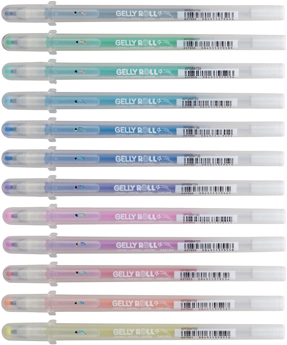 Gelschrijver Sakura Gelly Roll mix set à 24 kleuren - Interoffice