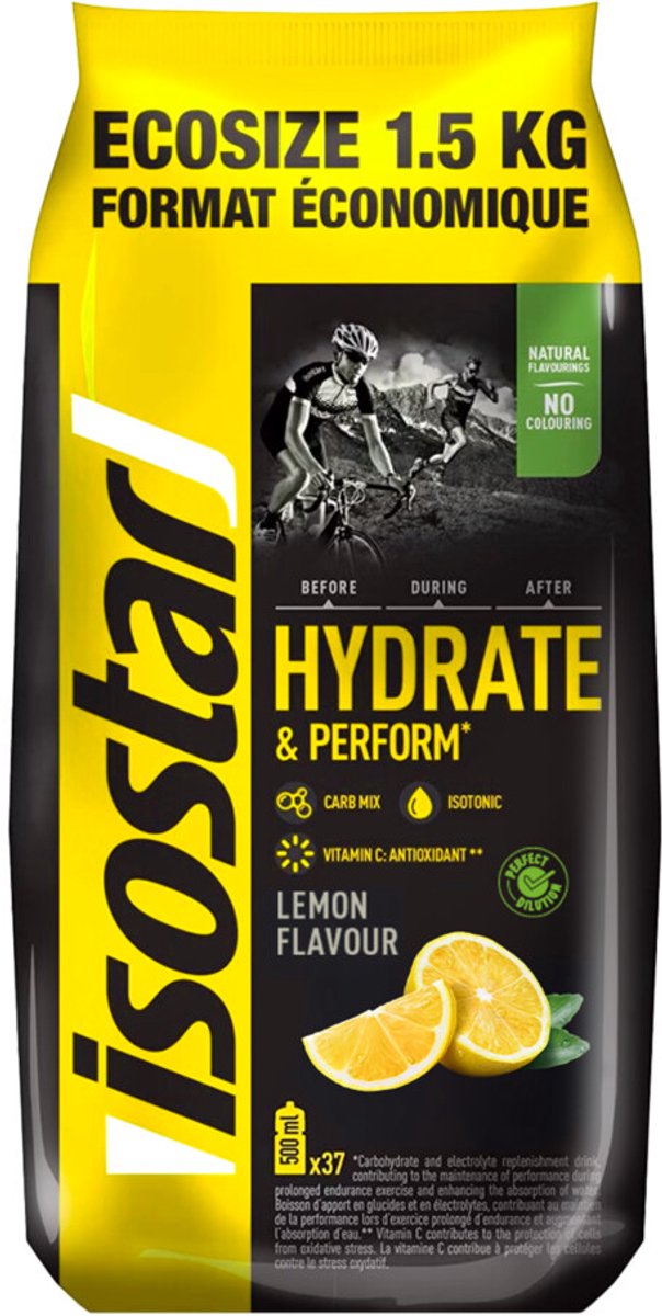Goedkoopste 6x Isostar Hydrate & Perform Orange 1500 gr