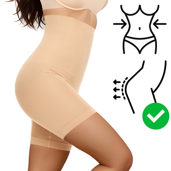 RENALUX - Corrigerend Ondergoed Dames - Corrigerend Broekje Dames - Beige - Maat L