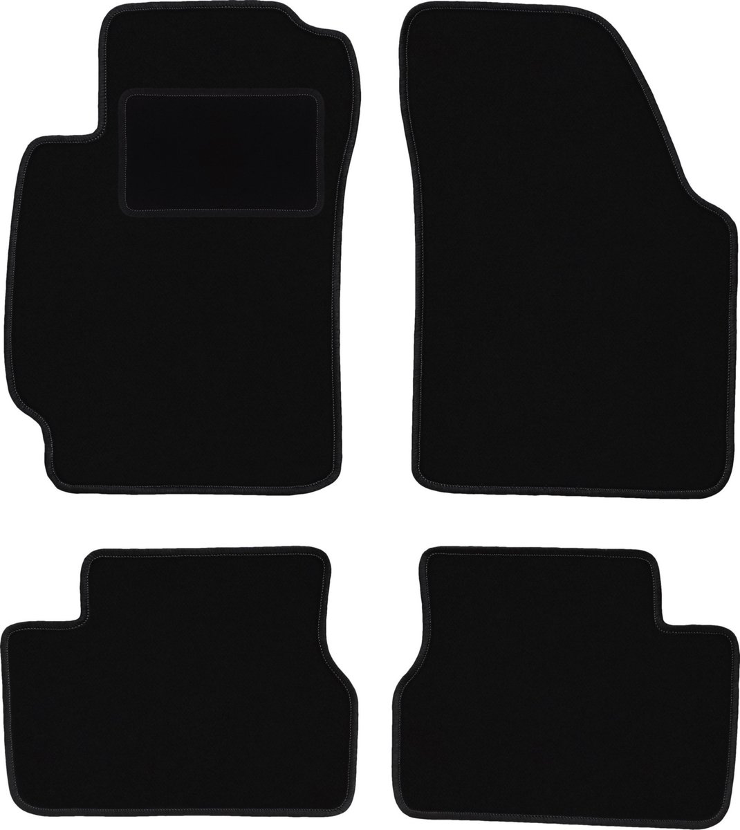 Zwarte velours vloermatten voor: Honda HR-V I crossover (1999-2006)