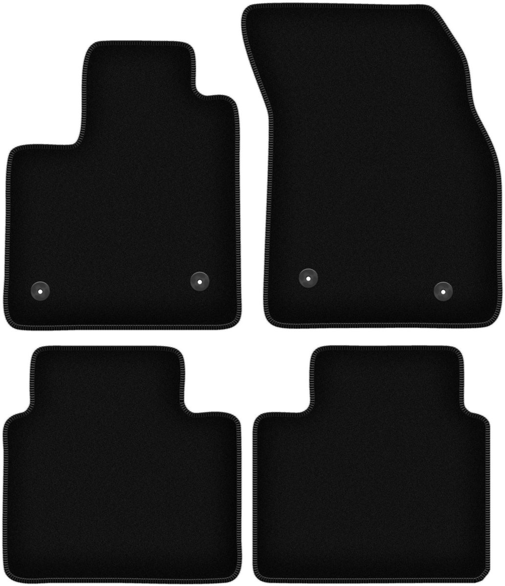BASIC zwarte veloursmatten voor: Ford Focus MK4 hatchback, sedan, stationwagen, Turnier, Turnier Active (2018-)