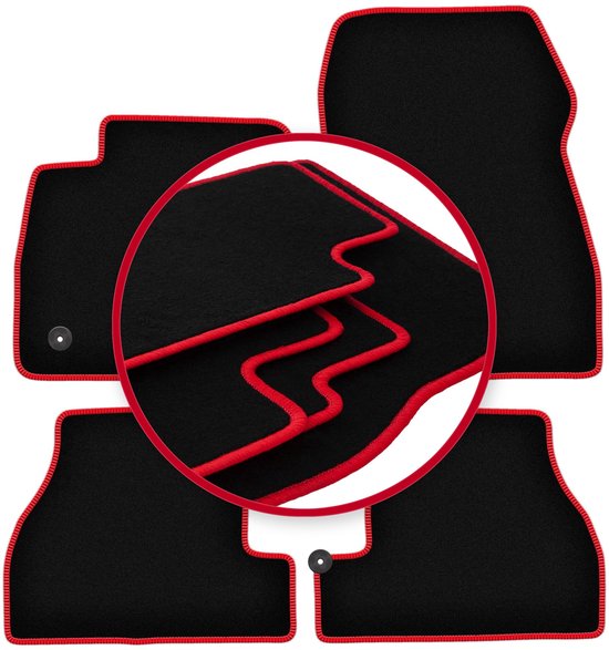 Tapis de voiture CARLUX-RED pour : Ford Focus MK3 USA berline, break (2010-2019)