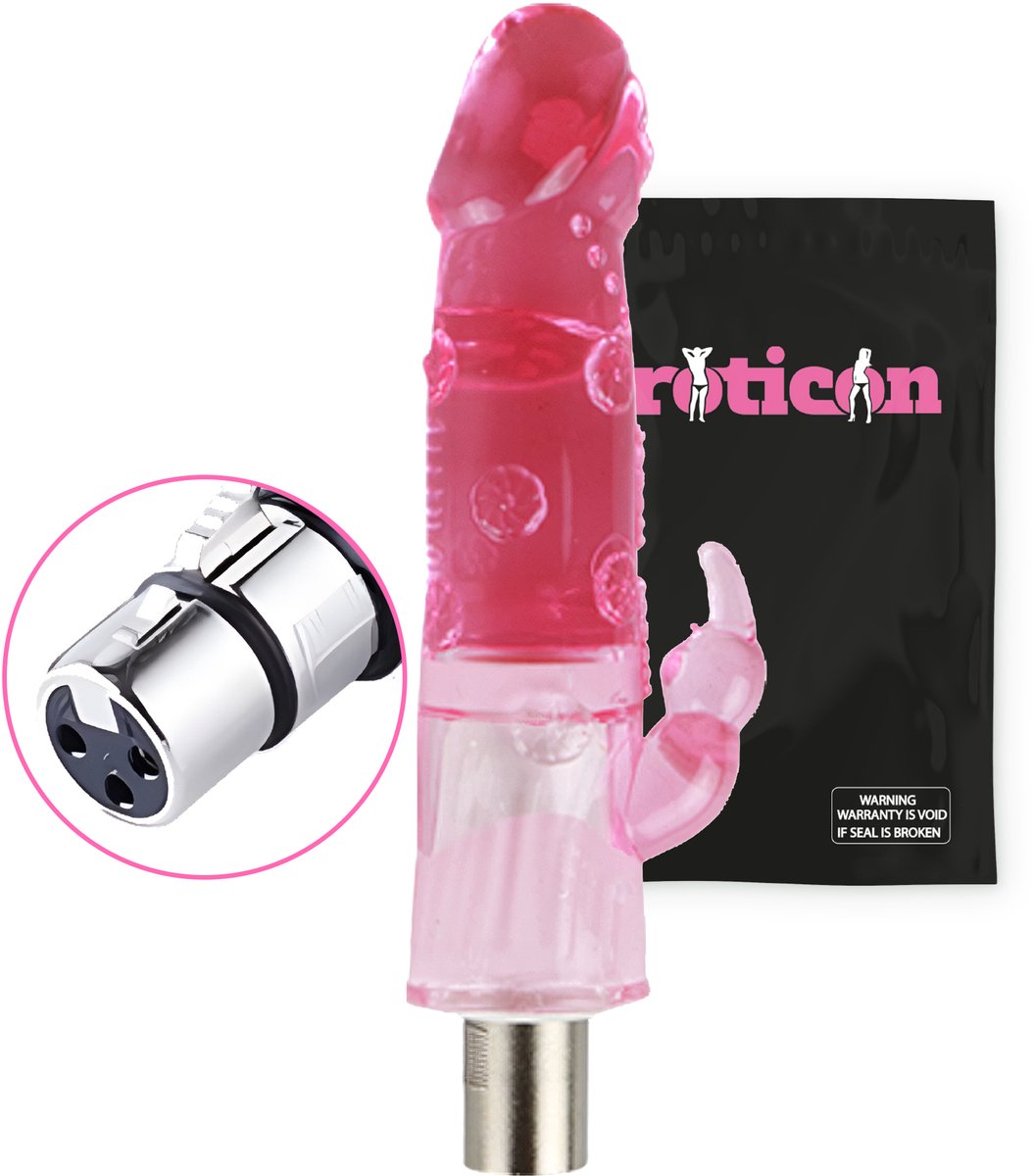Goedkoopste Eroticon Dildo - Kort en Dik - 10.5CM inbreng - Voor Eroticon Neukmachine - Opzetstuk - Accessoire - 3XLR opzetstuk