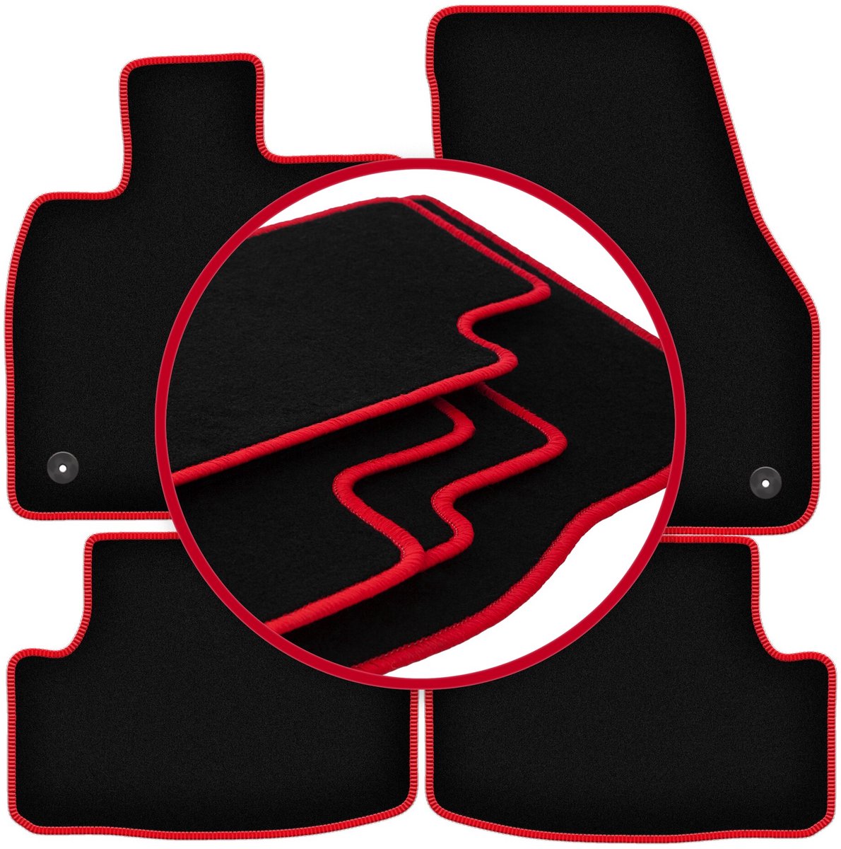 CARLUX-RED automatten voor: Seat Ateca crossover (2016-)