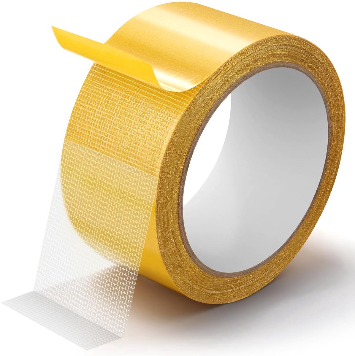 1 volume sterk klevende textieltape - dubbelzijdige textieltape - multifunctionele sterke tape - transparante gaasvezeltape - voor kleding, foto's, posters, lijsten（5cm*5m）