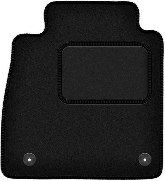 Wielganizator Zwart pasvorm bestuurdersmat, geschikt voor: Toyota Yaris II Hatchback (2005-2011) deurmat bestuurderszijde velours automatten