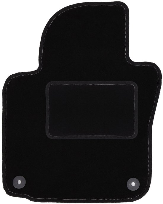 Bestuurdersmat zwart voor: Volkswagen Golf V hatchback, variant, stationwagen (2003-2009)