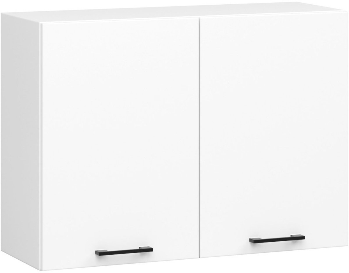 Keukenkast modulaire OLIWIA W80 H580 met 2 Deuren / Hangkast / Bovenkast / AKORD Furniture Factory / Wit / 80 x 58 x 30 cm