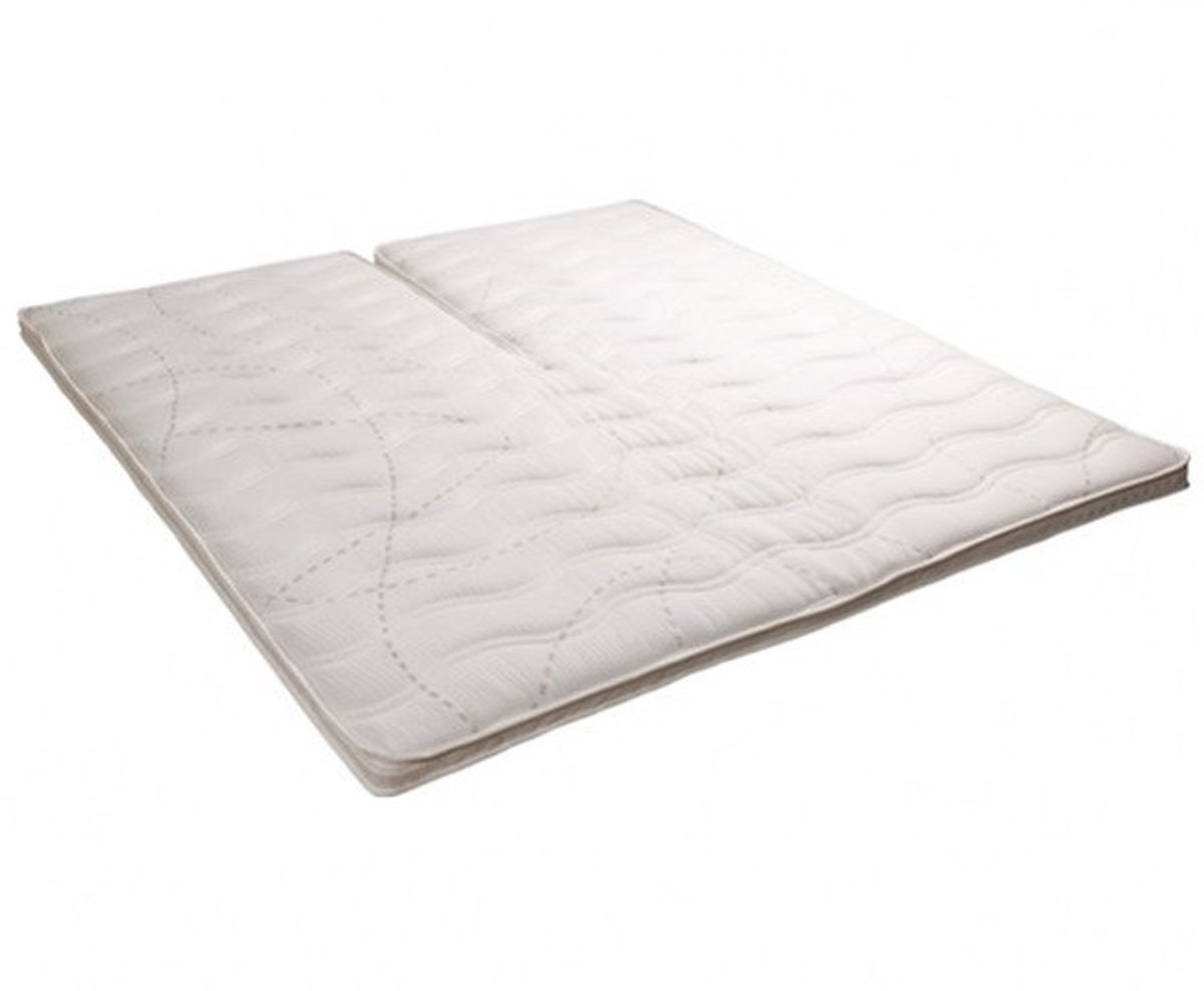Split Topdekmatras NASA 7 - 140x200 - 7 cm dik - Anti-Allergie - Afritsbare en wasbare hoes