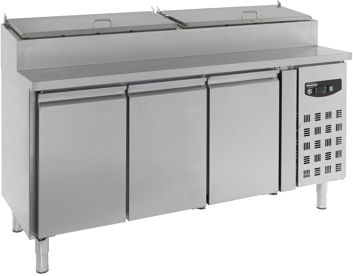 Saladette 3 Deuren 8x1/3gn Pan - Combisteel