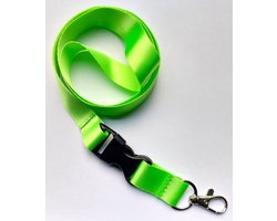 Ecorare® - Sleutelkoord - Kliksluiting - Lanyard - Keycord - Lichtgroen - 50 cm
