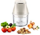 Bol.com Portable Chopper - Hakmolen Elektrisch - 200ML - Drie RVS Messen - USB Oplaadbaar - Foodprocessor - Groentesnijder aanbieding