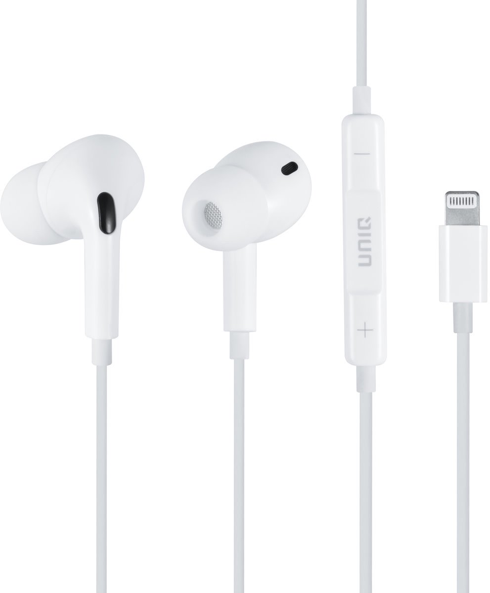 UNIQ Accessory Stereo Oordopjes met Lightning output - Wit