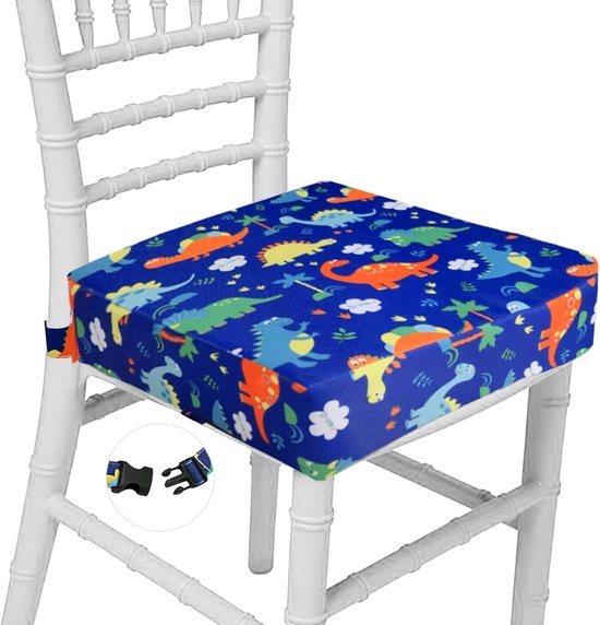 Stoelverhoger voor Eetkamerstoel - Zitverhoger Peuter Eettafel - Kinderen - Booster Seat - Zitkussen Tafel - Zitverhoger Voor Kinderen & Volwassenen - Stoelverhogers Voor Eettafel - Memory Foam Verhoogkussen - Ergonomisch Comfort