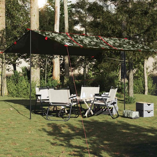 vidaXL - Kampeerluifel - waterdicht - 451x420 - cm - camouflage van Vidaxl — afbeelding 3
