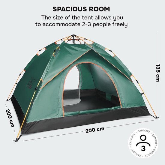 Ruime en gemakkelijk op te zetten automatische campingtent voor buitenavonturen — afbeelding 4