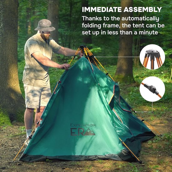 Ruime en gemakkelijk op te zetten automatische campingtent voor buitenavonturen — afbeelding 3
