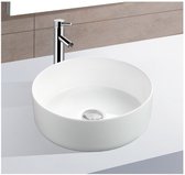 Lavabo Boss & Wessing Opbouw Céramique Rond 36x36x12 cm Wit