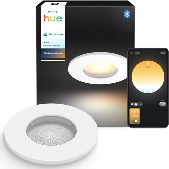 Philips Hue Adore badkamerinbouwspot White Ambiance Wit