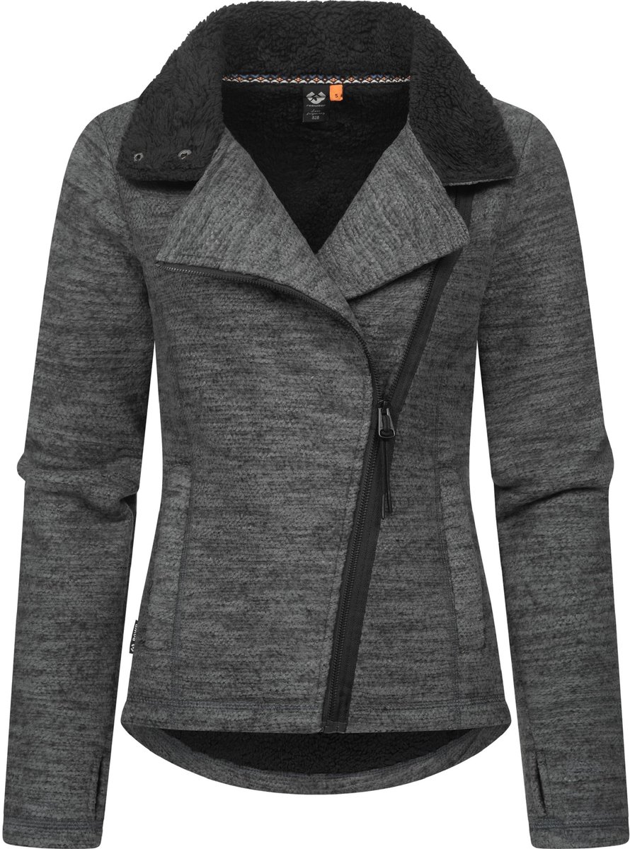 Ragwear Dames Gebreid fleecejack Saskie Melange