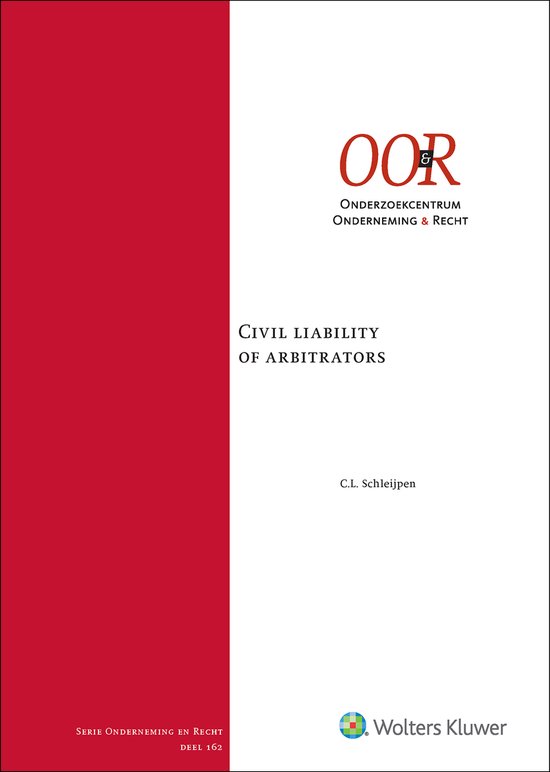 Civil liability of arbitrators - cover